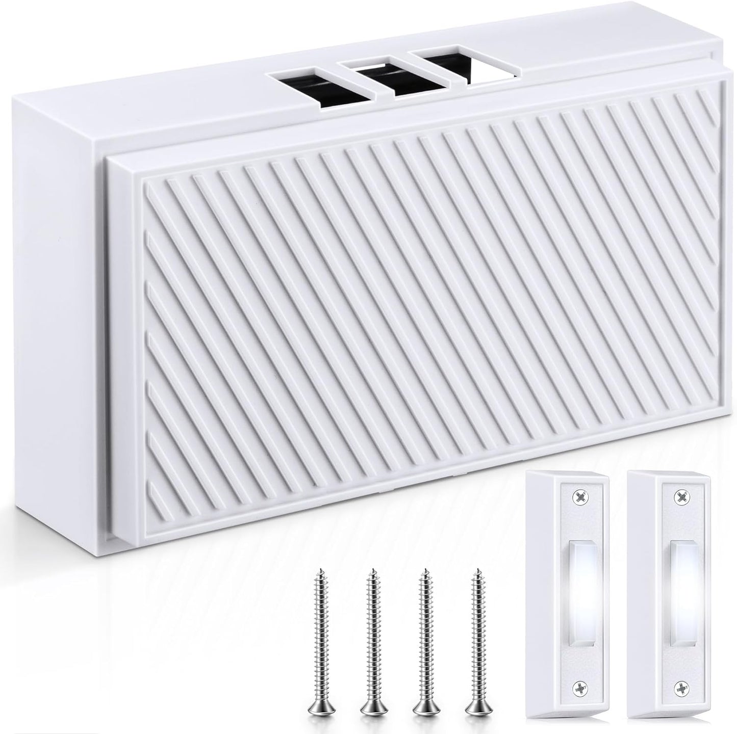 Saillong Wired Doorbell Kit - Dual Button, Dual Note