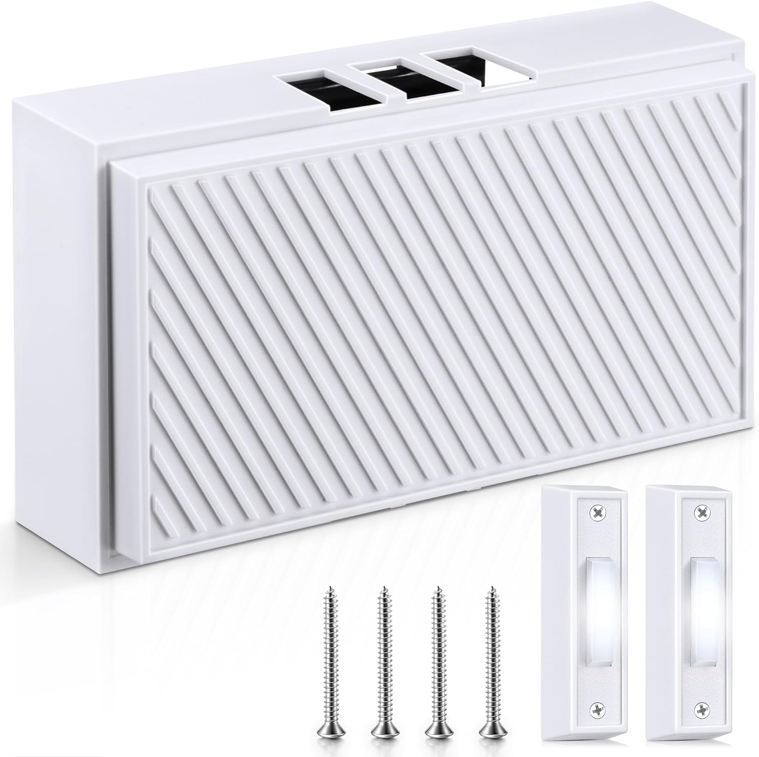 Saillong Wired Doorbell Kit - Dual Button, Dual Note