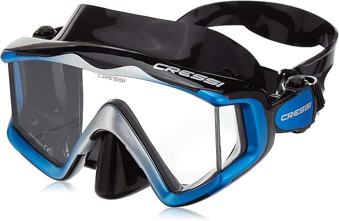Cressi Large Wide View Mask for Scuba Diving & Snorkeling Pano 3