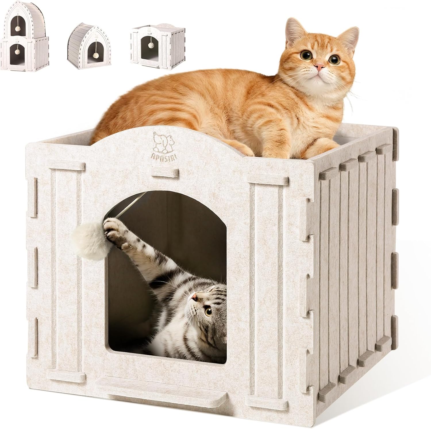 Apasiri Indoor Cat House: Cozy Hideaway for Anxious Cats