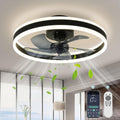 Fandelier Ceiling Fans with Lights and Remote - Low Profile Dimmable