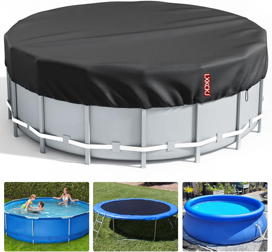 LXKCKJ 12 Ft Round Pool Cover for Above Ground Pools Protection