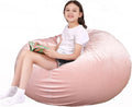 Lukeight Stuffed Animal Storage Bean Bag Cover - Holds 100+ Plush Toys