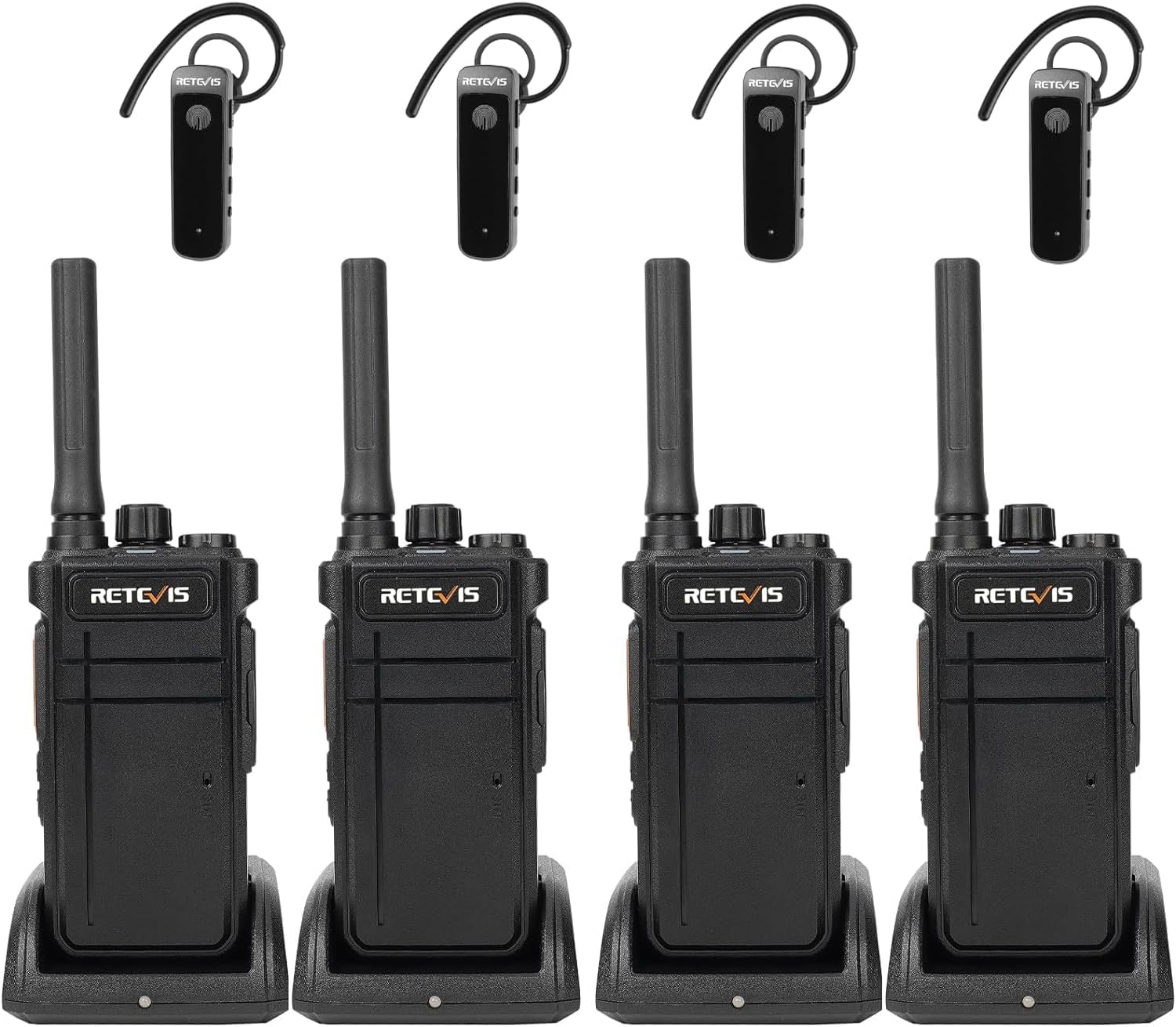 Retevis RB37 Bluetooth Walkie Talkies with Earpiece & Flashlight