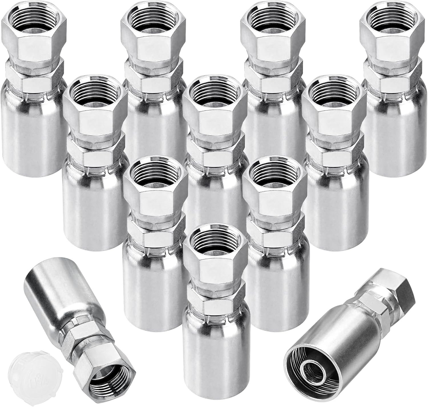 12 Pack Hydraulic Hose End Fittings for Secure Connections