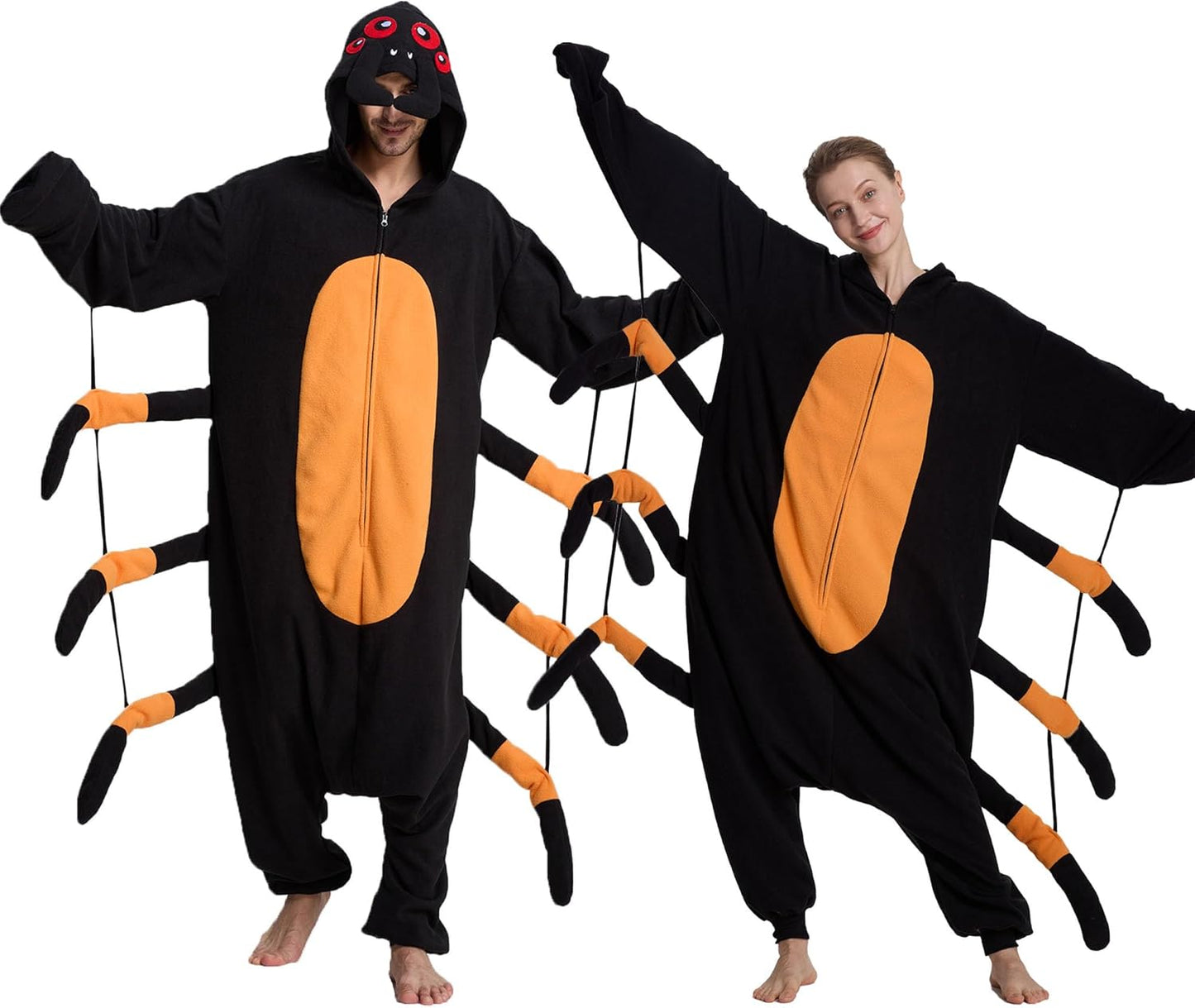 Unisex Adult Spider Onesie Pajamas for Halloween Fun