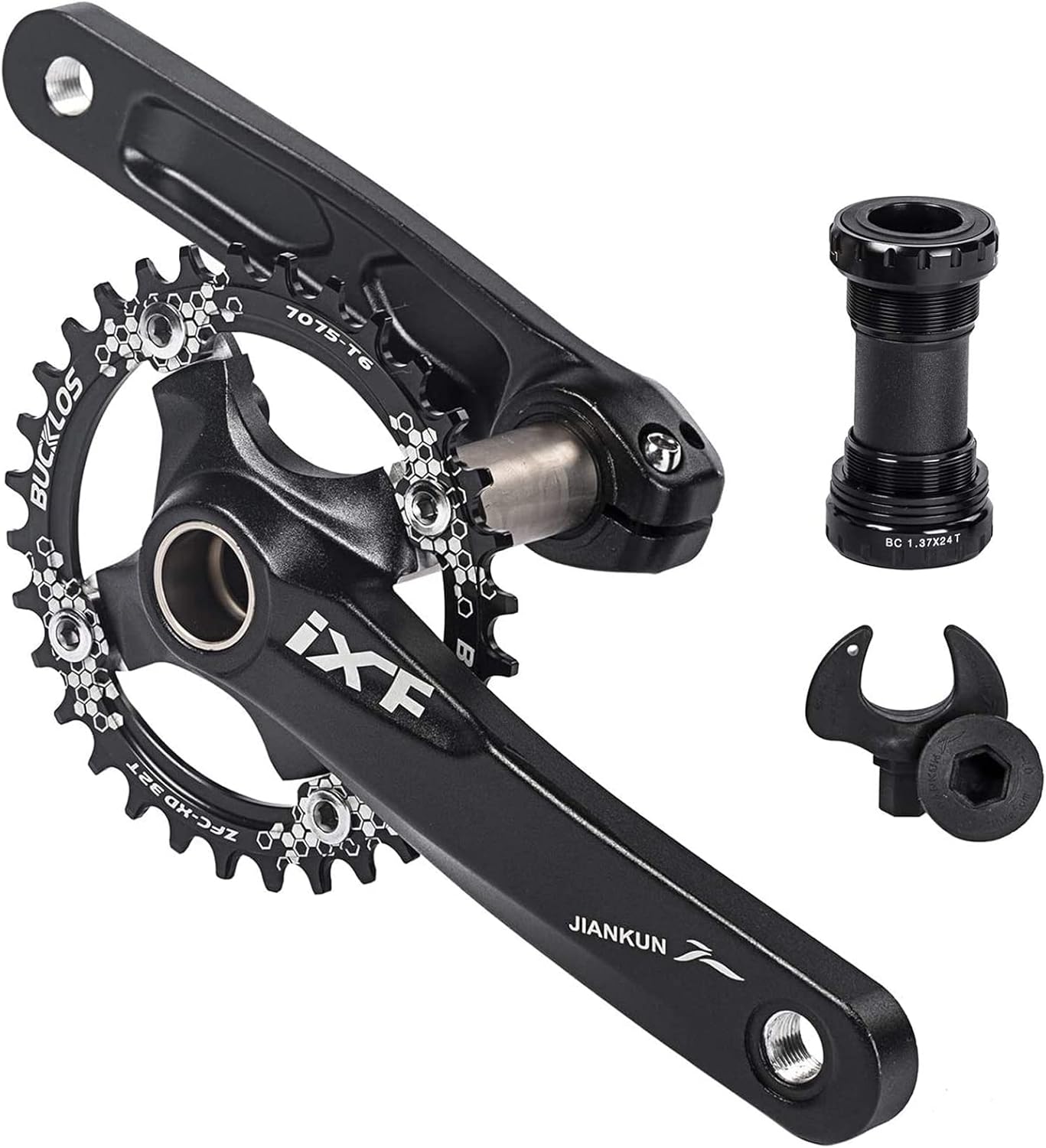 BUCKLOS IXF Mountain Bike Crankset with Hollow Integrated Design
