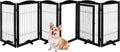 Pet Gate - 6-Panel Indoor Folding Dog Fence 133x32 in - Freestanding