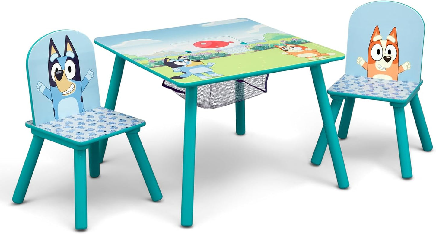 Delta Children Bluey Kids Table and Chair Set with Storage