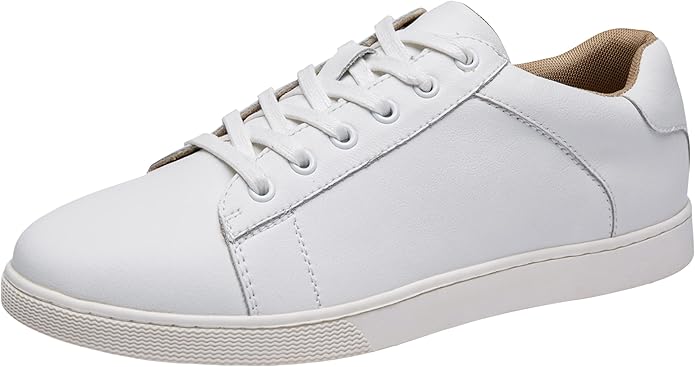 Jousen Men's Leather Sneakers for Business Casual Style
