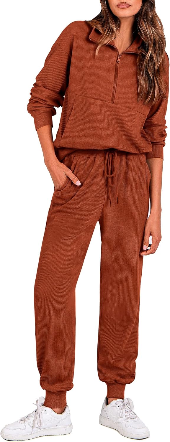 PRETTYGARDEN Women's Fall 2 Piece Lounge Sets for Comfort