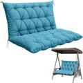 Porch Swing Cushion with Backrest 47x40 in - Thick 5 in Comfort
