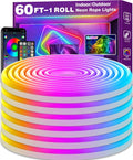 Led Neon Rope Lights 60FT RGB Strip - App & Music Sync