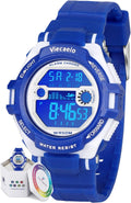 Kids Digital Watch for Boys Girls - Waterproof LED Colorful Sports