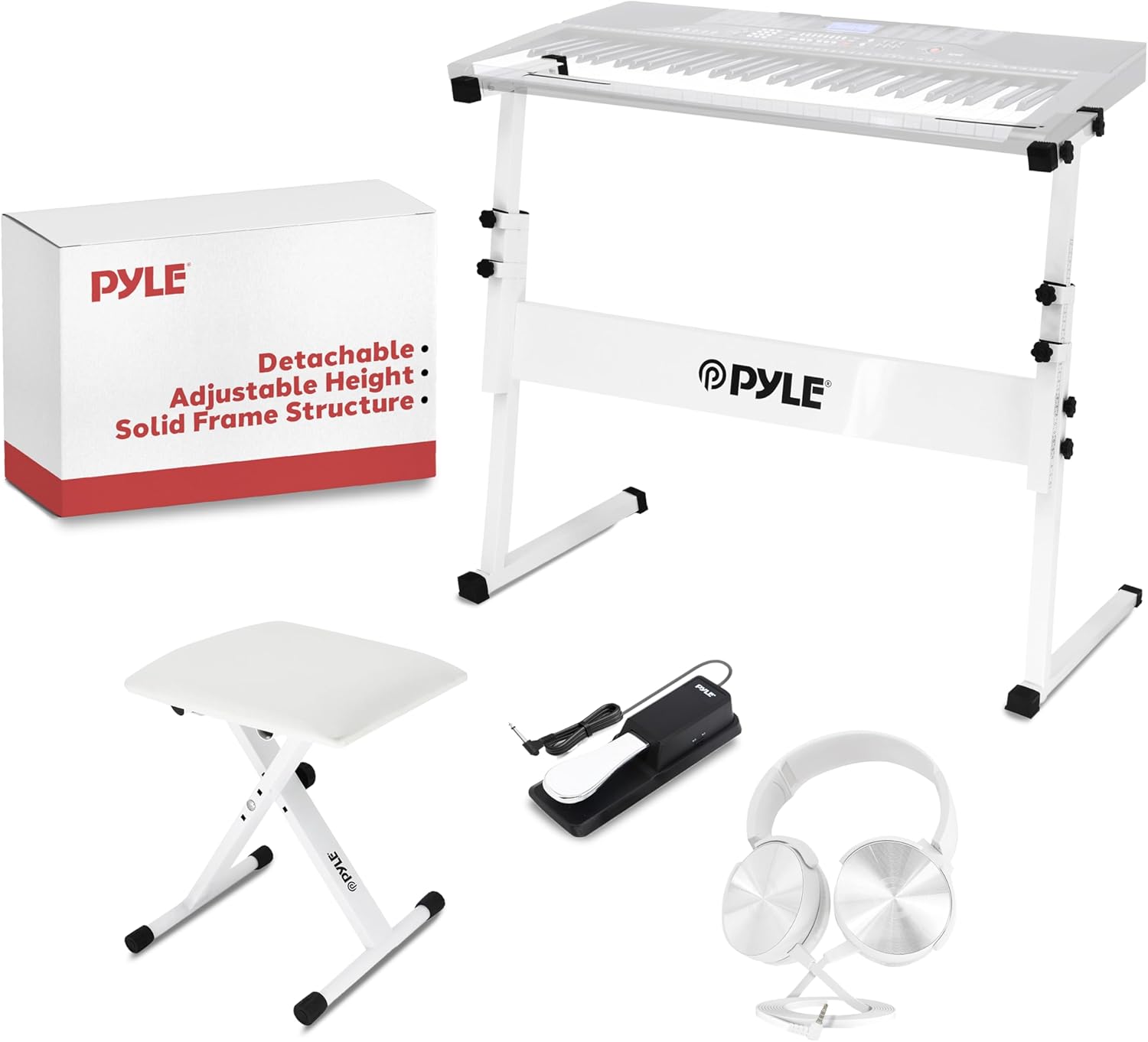 Pyle Heavy-Duty Electric Keyboard Accessories Pack for Musicians