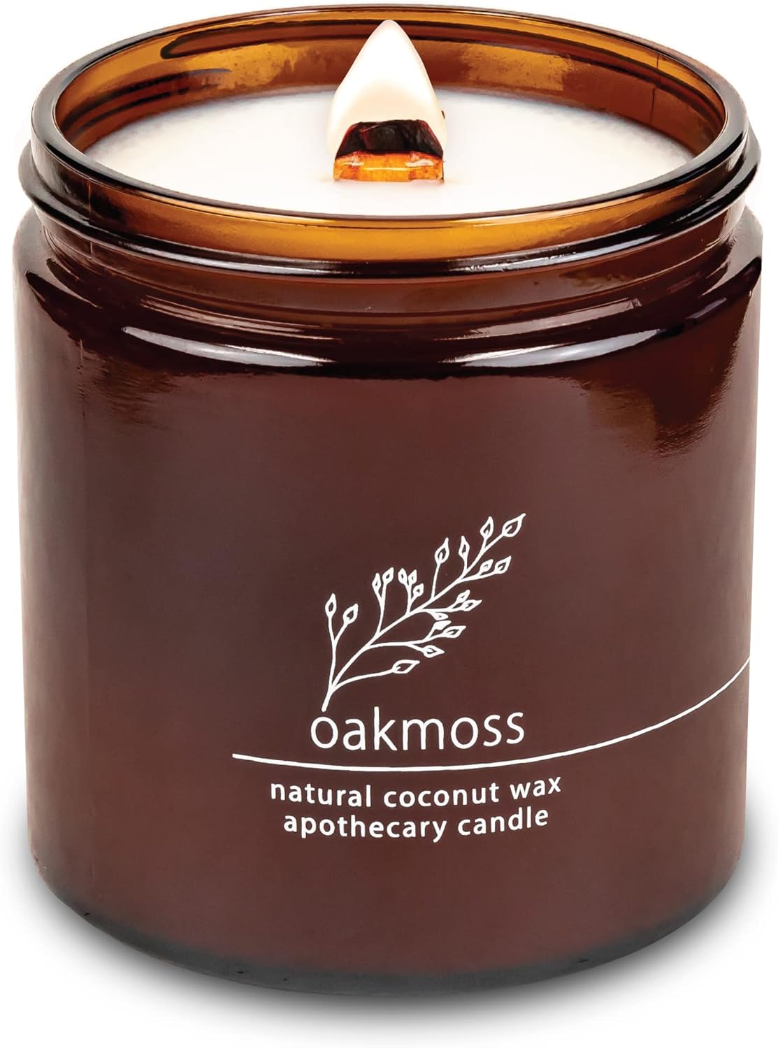 Hemlock Park Crackling Wood Wick Candle with Natural Coconut Wax