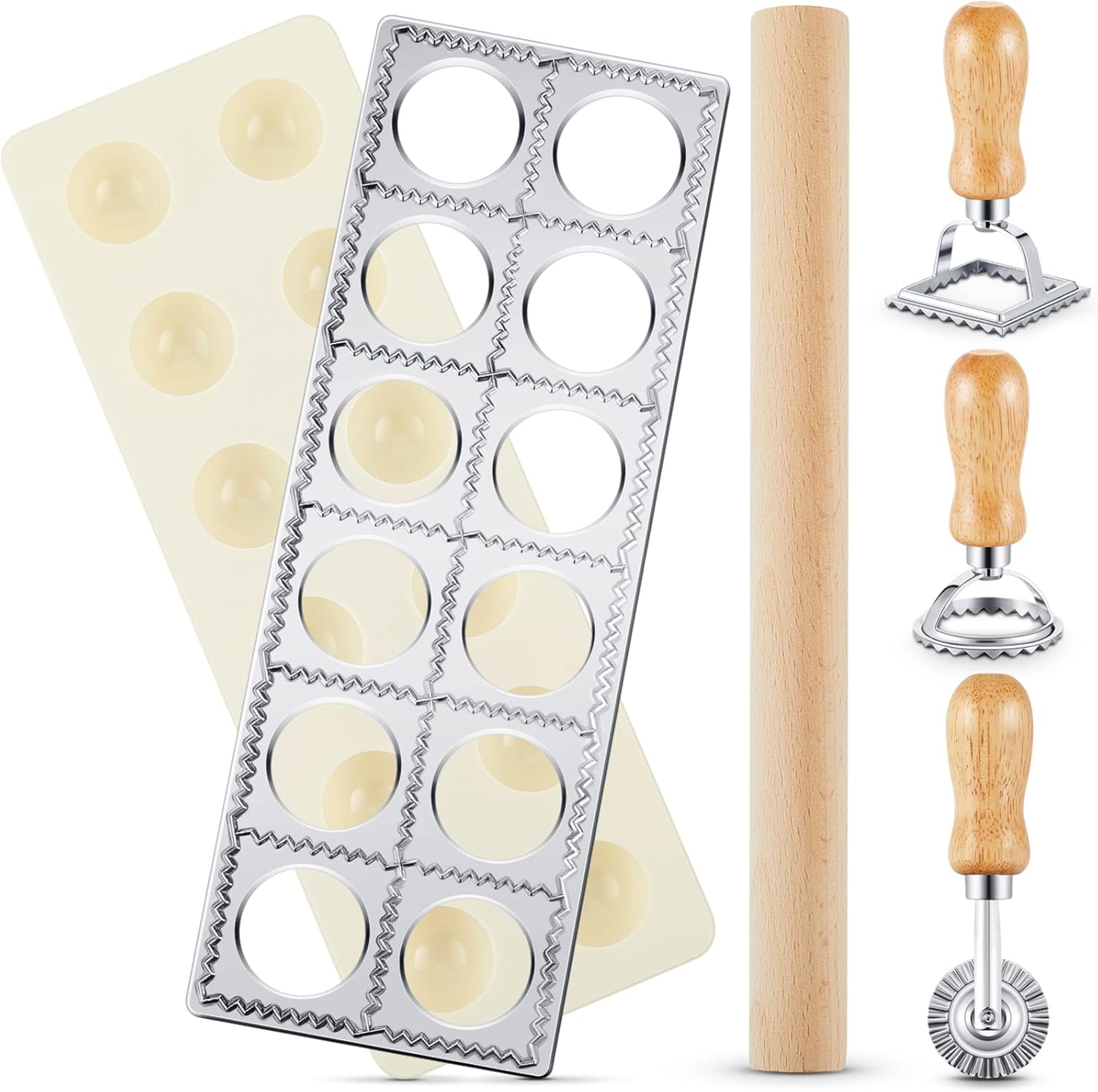Geetery Homemade Pasta: 5-Piece Set for Perfect Ravioli