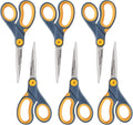 Westcott 8-In Non-Stick Titanium Scissors 6-Pack - Durable Everyday