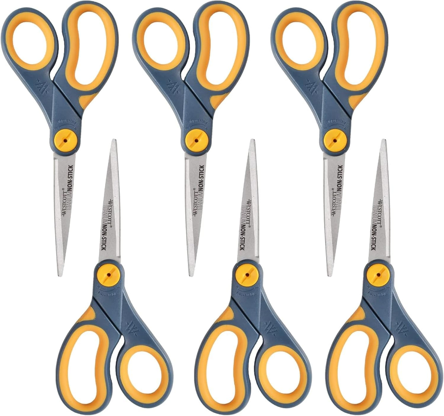 Westcott 8-Inch Non-Stick Titanium Scissors for Home and Office
