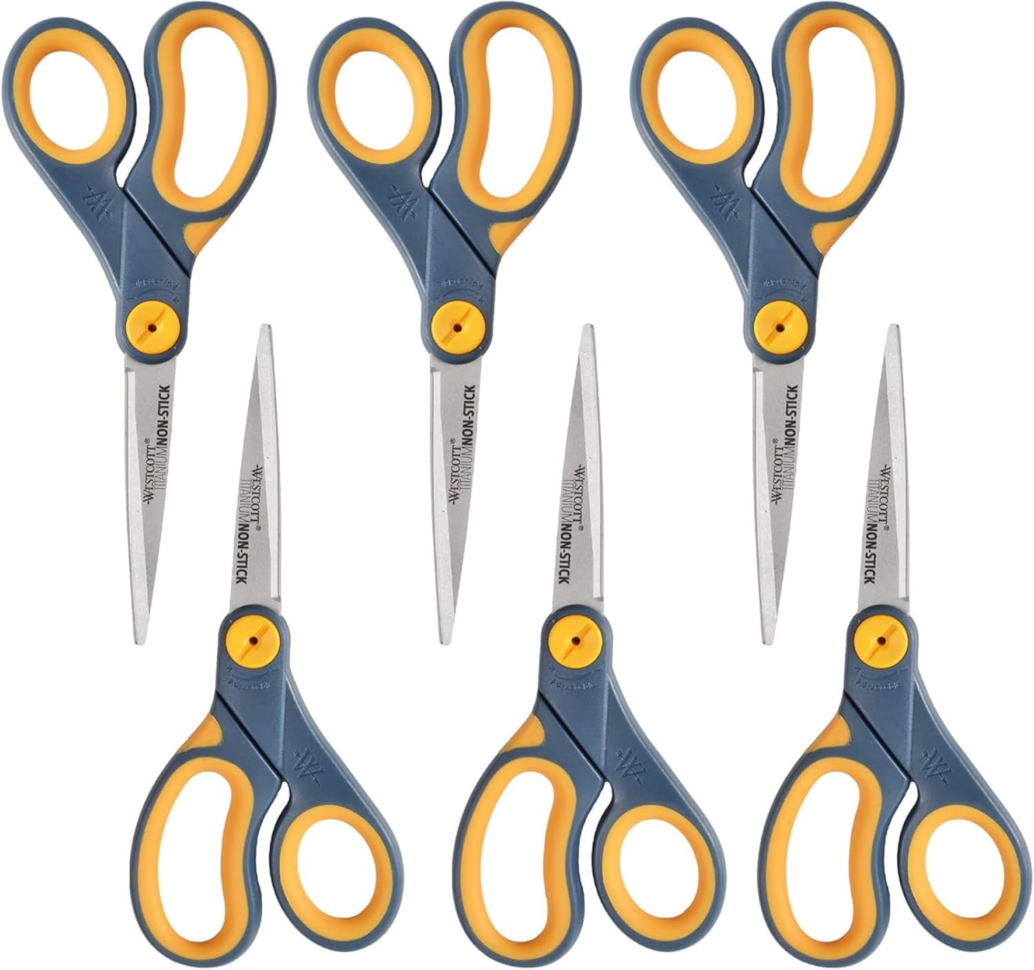 Westcott 8-Inch Non-Stick Titanium Scissors for Home and Office