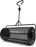 Compost Spreader 36 in Towable Peat Moss Spreader - Cuts Topdressing