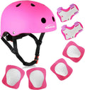 Kids Bike Helmet with Protective Gear Set - Adjustable Toddler Helmet