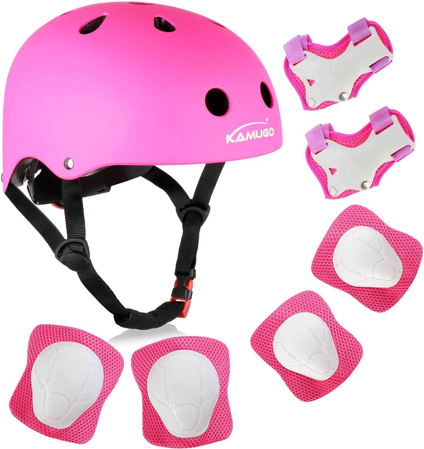 KAMUGO Kids Bike Helmet with Protective Gear for Ages 2-8