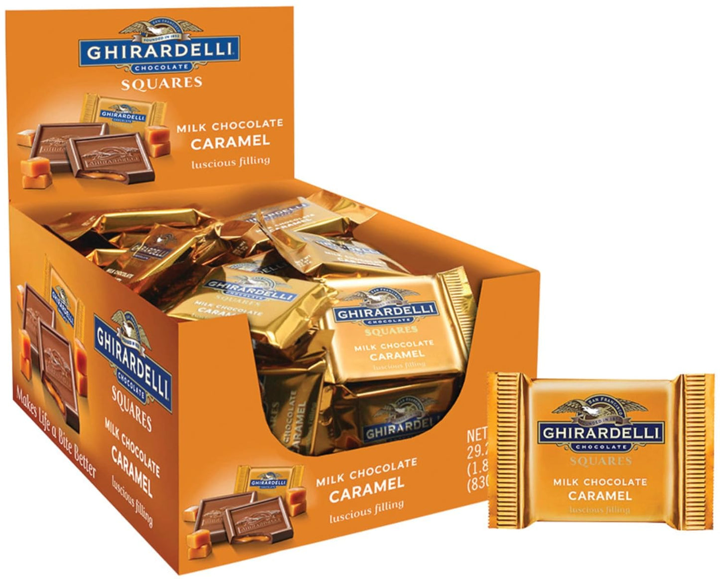 Ghirardelli Milk & Caramel Chocolate Squares for Sweet Indulgence