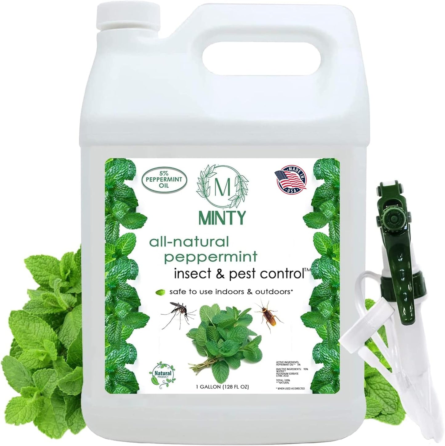 Minty Insect & Pest Control Spray with Natural Peppermint Oil