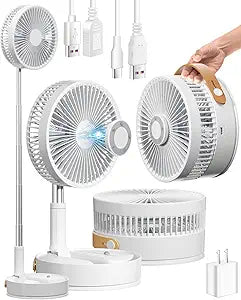 AICase 8 inch Folding Portable Telescopic Fan for Home Outdoor