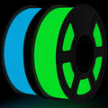 Glow in The Dark PLA Filament Bundle 2-Pack - Value Glow Combo