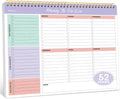 Weekly To Do List Notepad 52 Undated Sheets - Violet Desk Planner