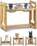Elevated Dog Bowls Adjustable Raised Dog Bowl Stand - Tilted Comfort