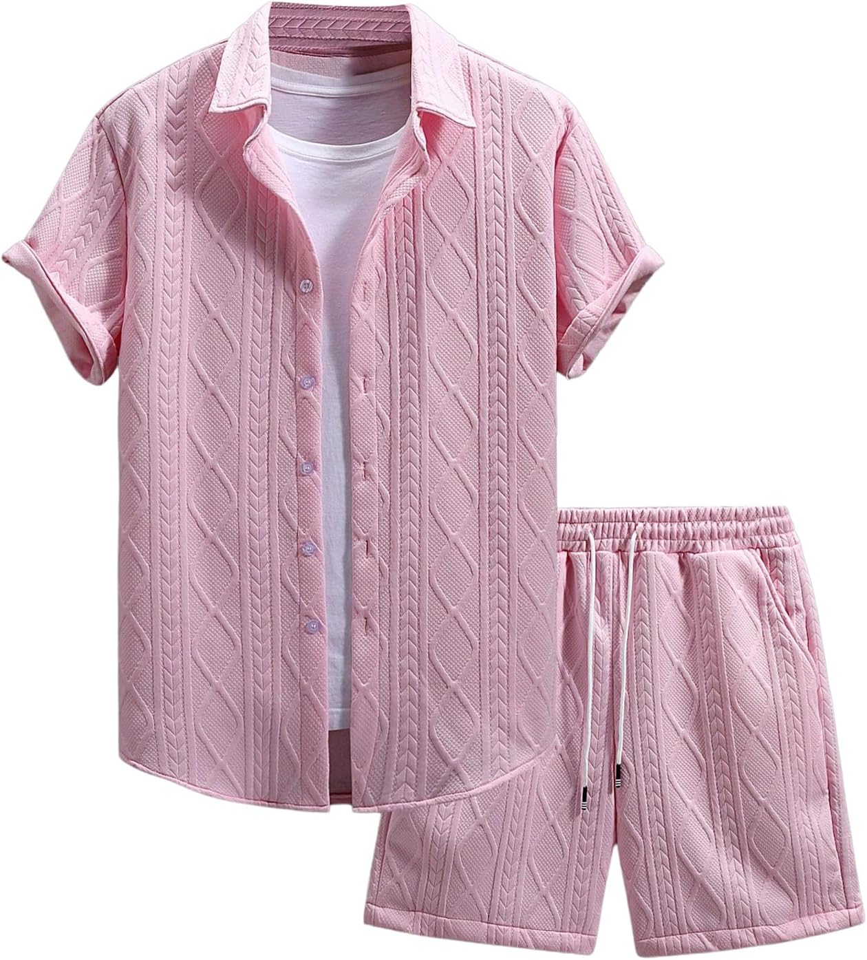 GORGLITTER Men's 2 Piece Outfits for Stylish Summer Comfort