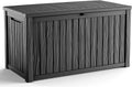 180 Gallon Outdoor Deck Box for Storage and Patio Furniture