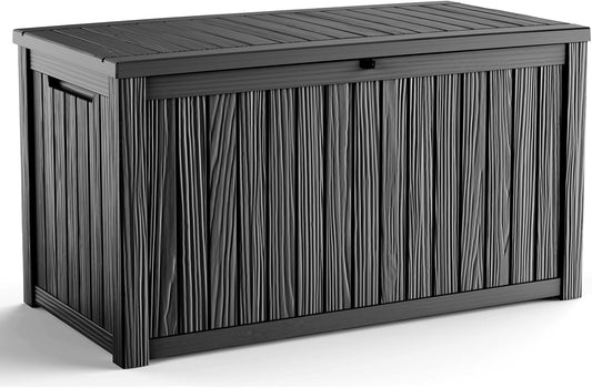 180 Gallon Outdoor Deck Box for Storage and Patio Furniture