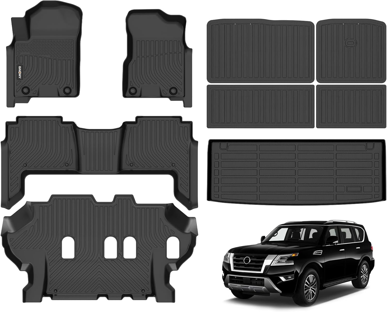 Custom Fit Floor Mats for Nissan Armada & Infiniti QX80 2019-2024