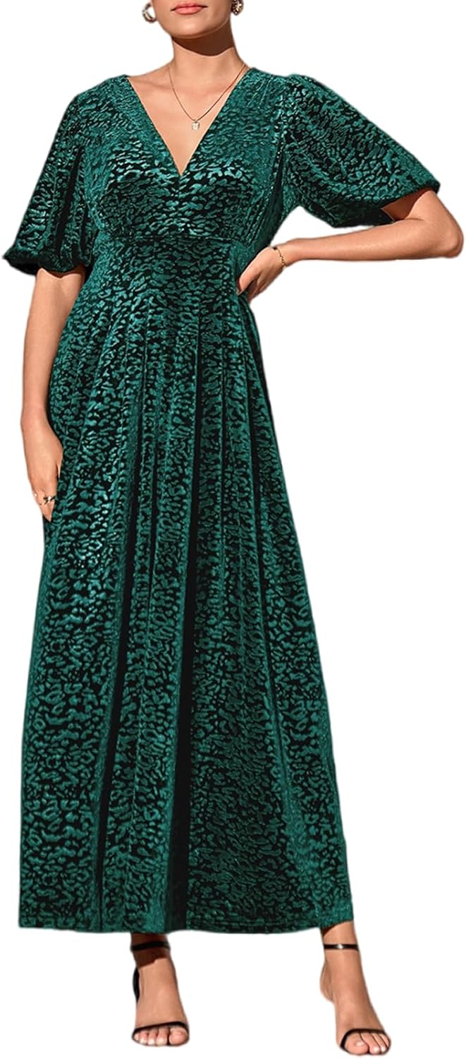 Sissyaki Women's Velvet Formal Dresses for Wedding Guests 2025