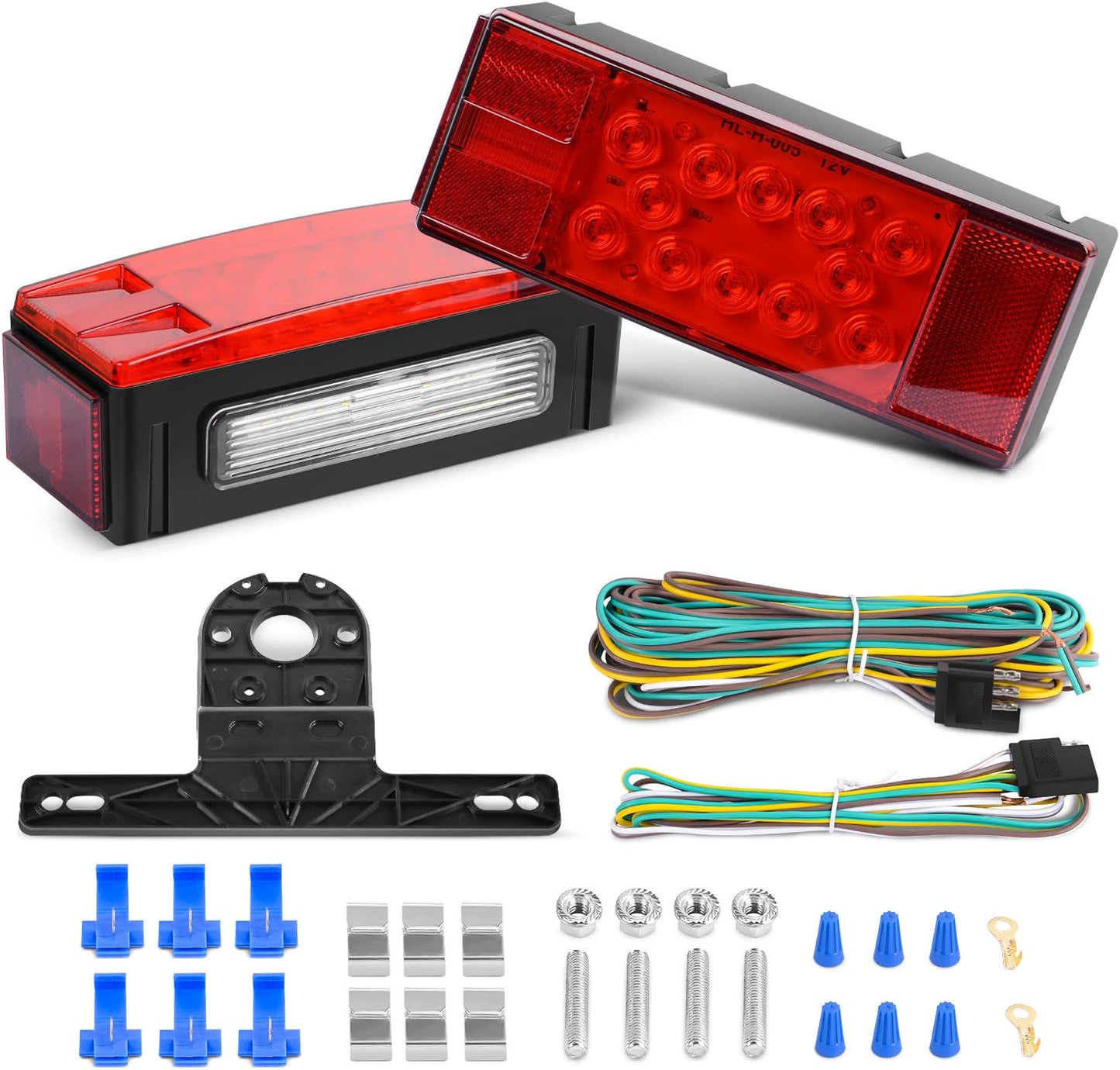 Nilight TL-20 Submersible LED Stop Tail Turn Signal Light Kit