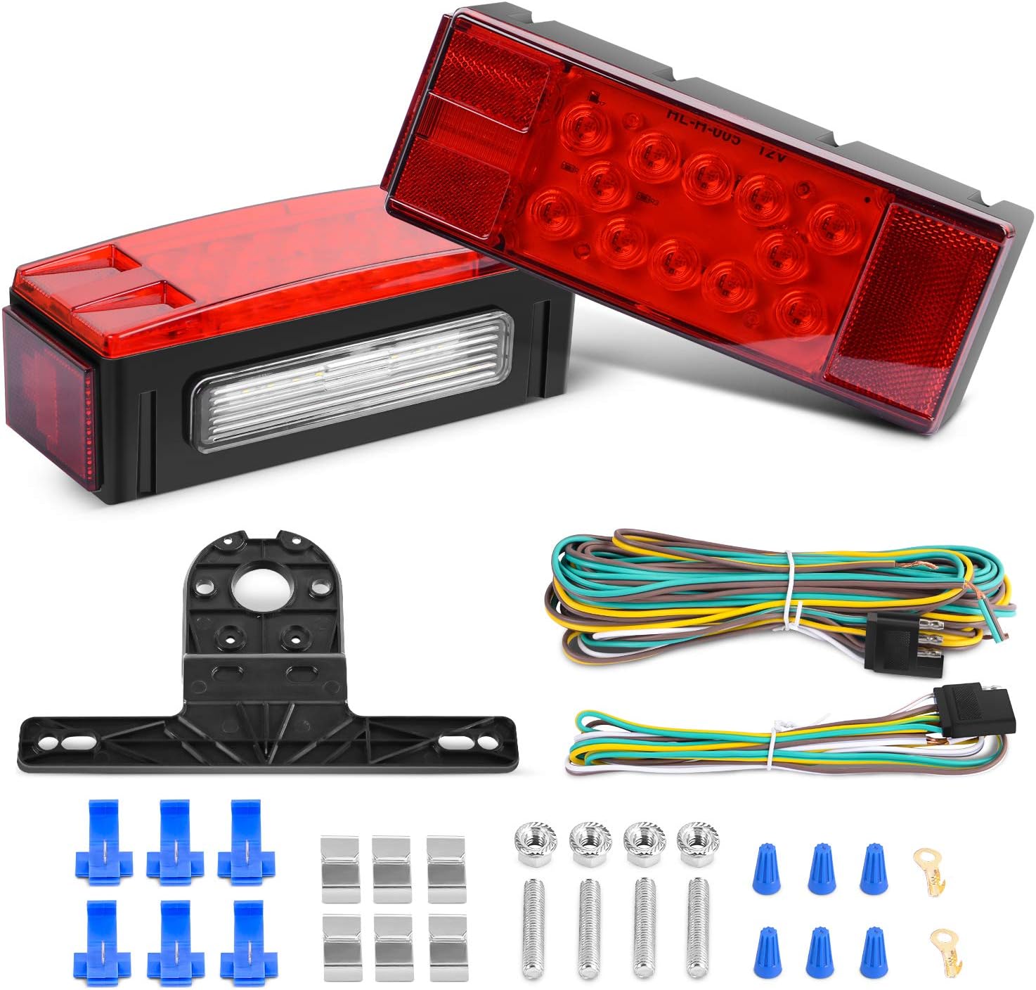 Nilight TL-20 Submersible LED Stop Tail Turn Signal Light Kit
