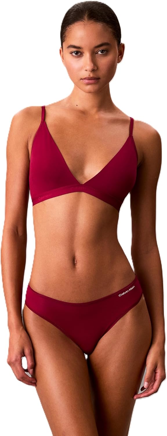 Calvin Klein Women's Lightly Lined Triangle Bralette for Comfort