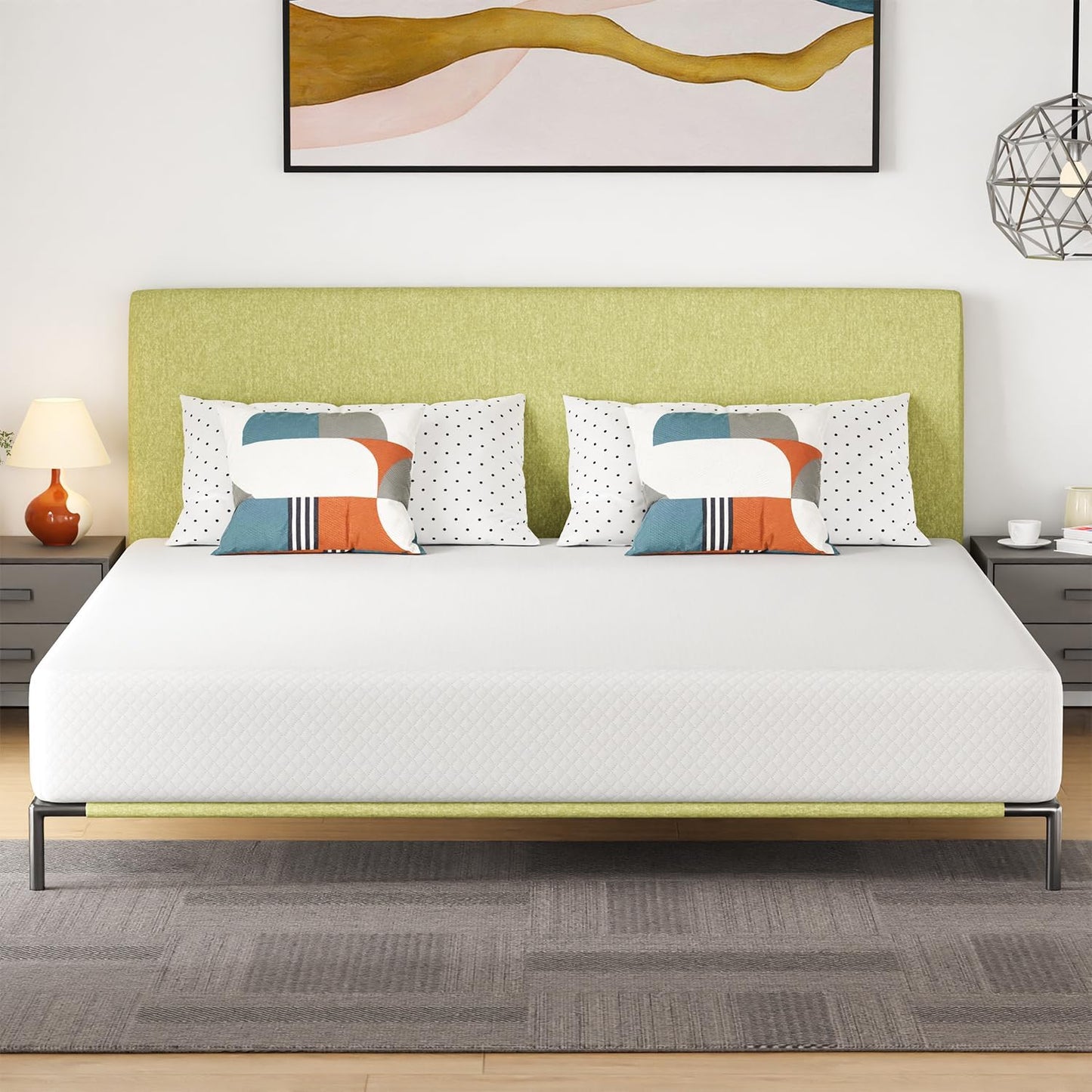 10 Inch King Gel Memory Foam Mattress for Cool Sleep Comfort