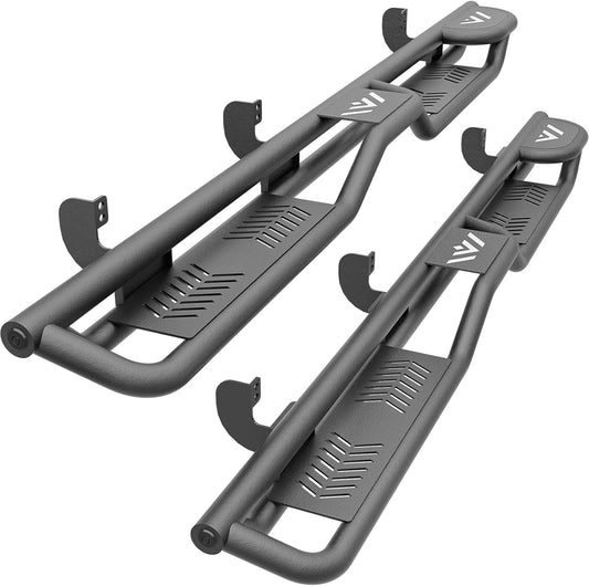 Two Raised Steps Running Boards for 2005-2025 Nissan Frontier