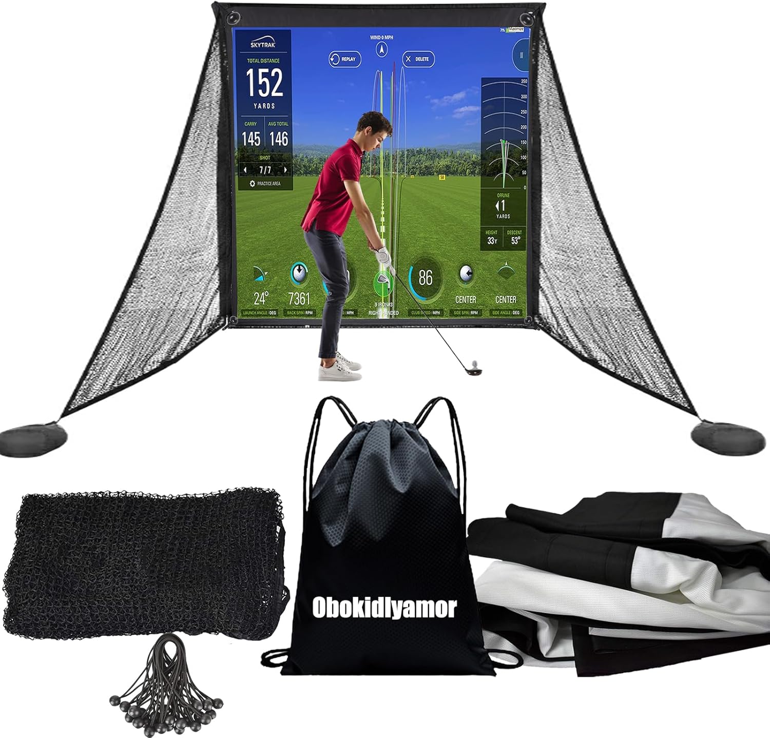 High Def Golf Simulator Impact Screen - Premium 4K Projection