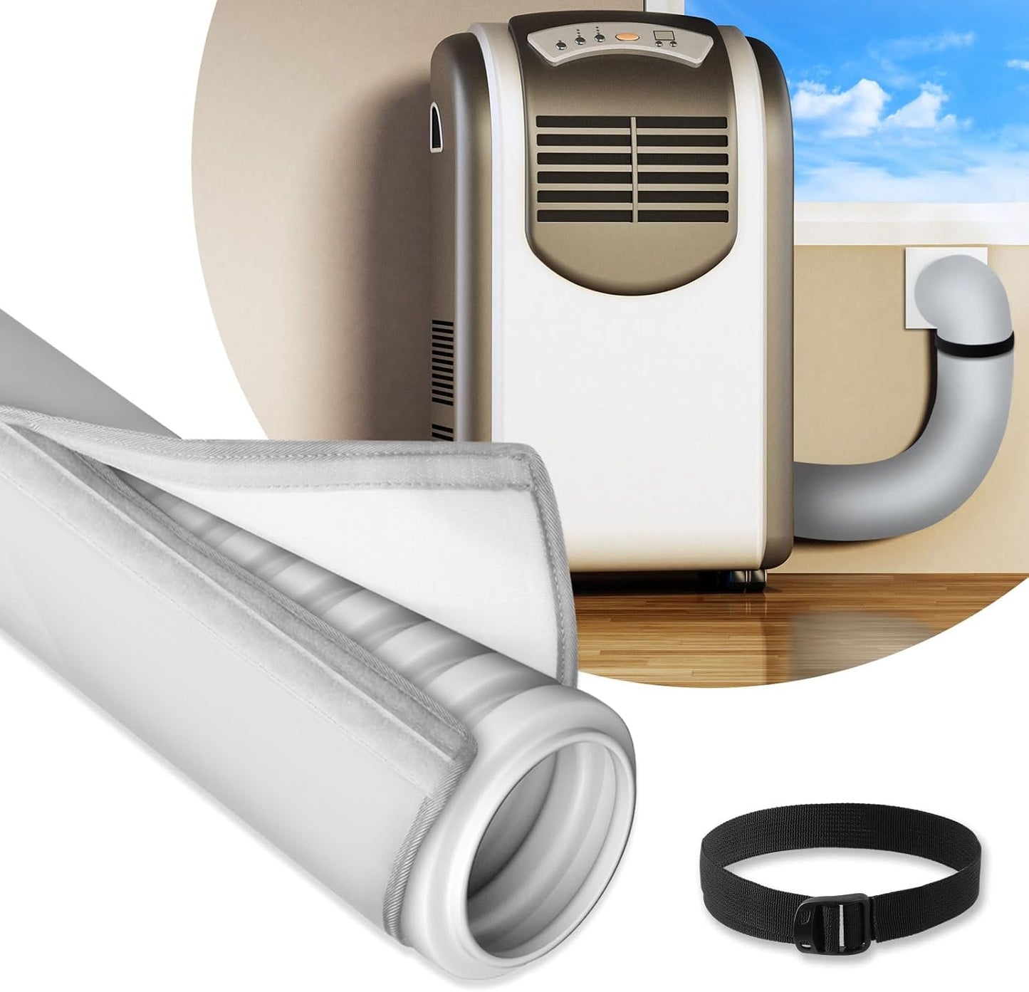 Insulated AC Hose Cover for Portable Air Conditioners