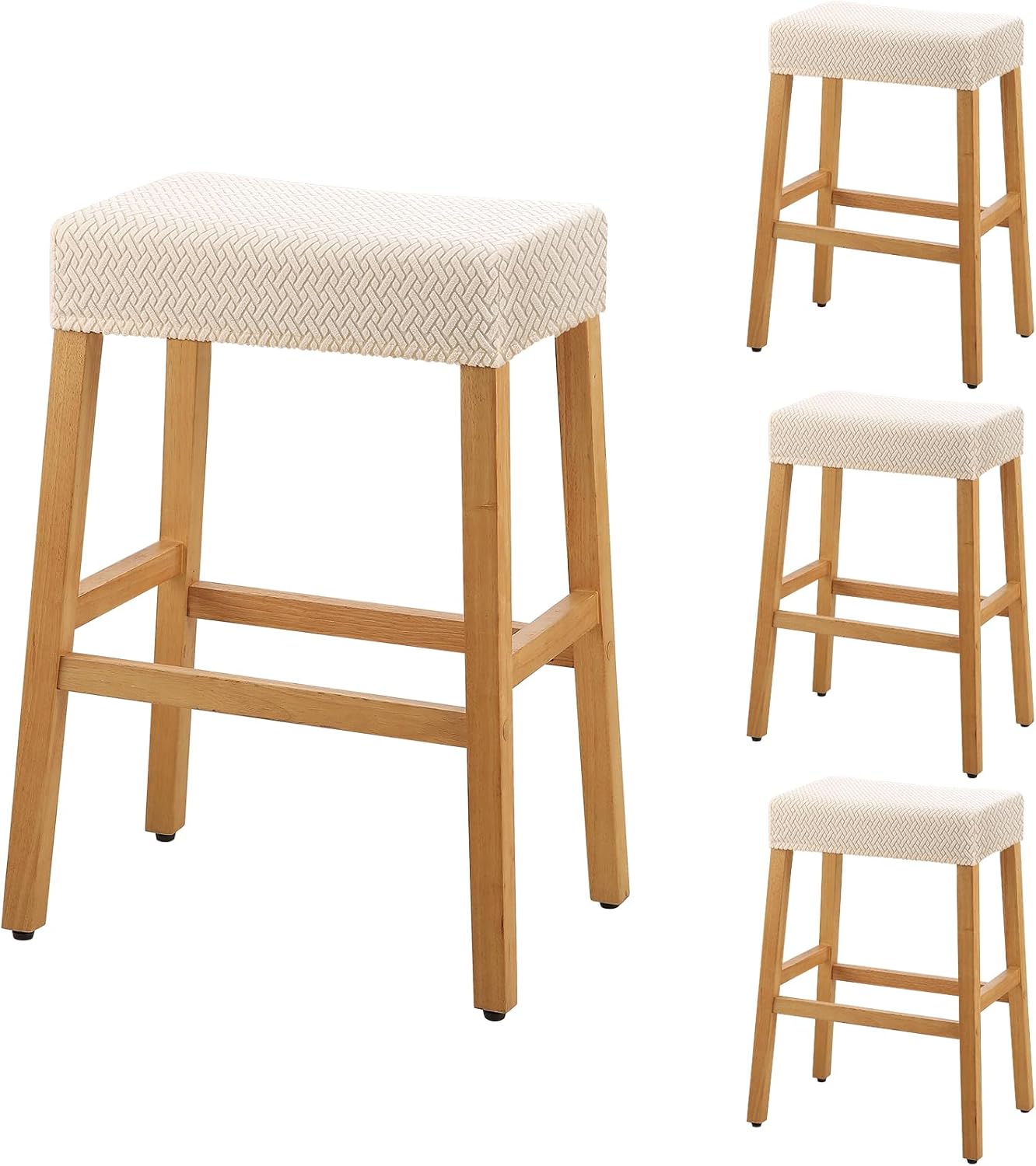 YISUN Stool Covers Rectangle - 4 Pack Stretch Waterproof Seat Covers
