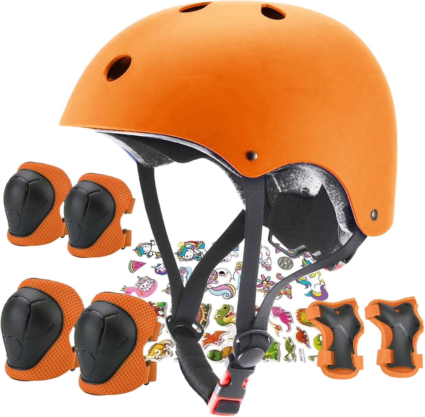 Kids Helmet with Knee and Elbow Pads for Safe Sports Fun