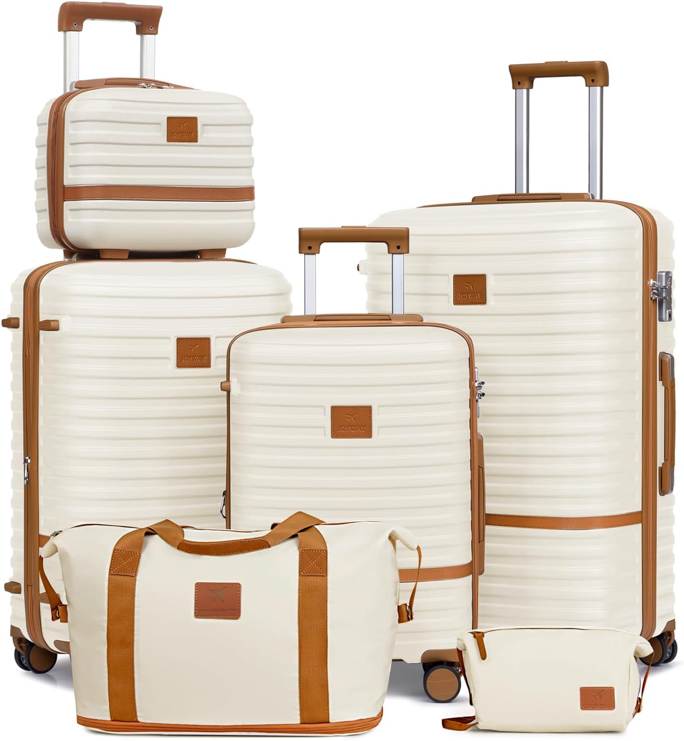 Joyway Luggage Set 3 Piece Suitcase with Spinner Wheels