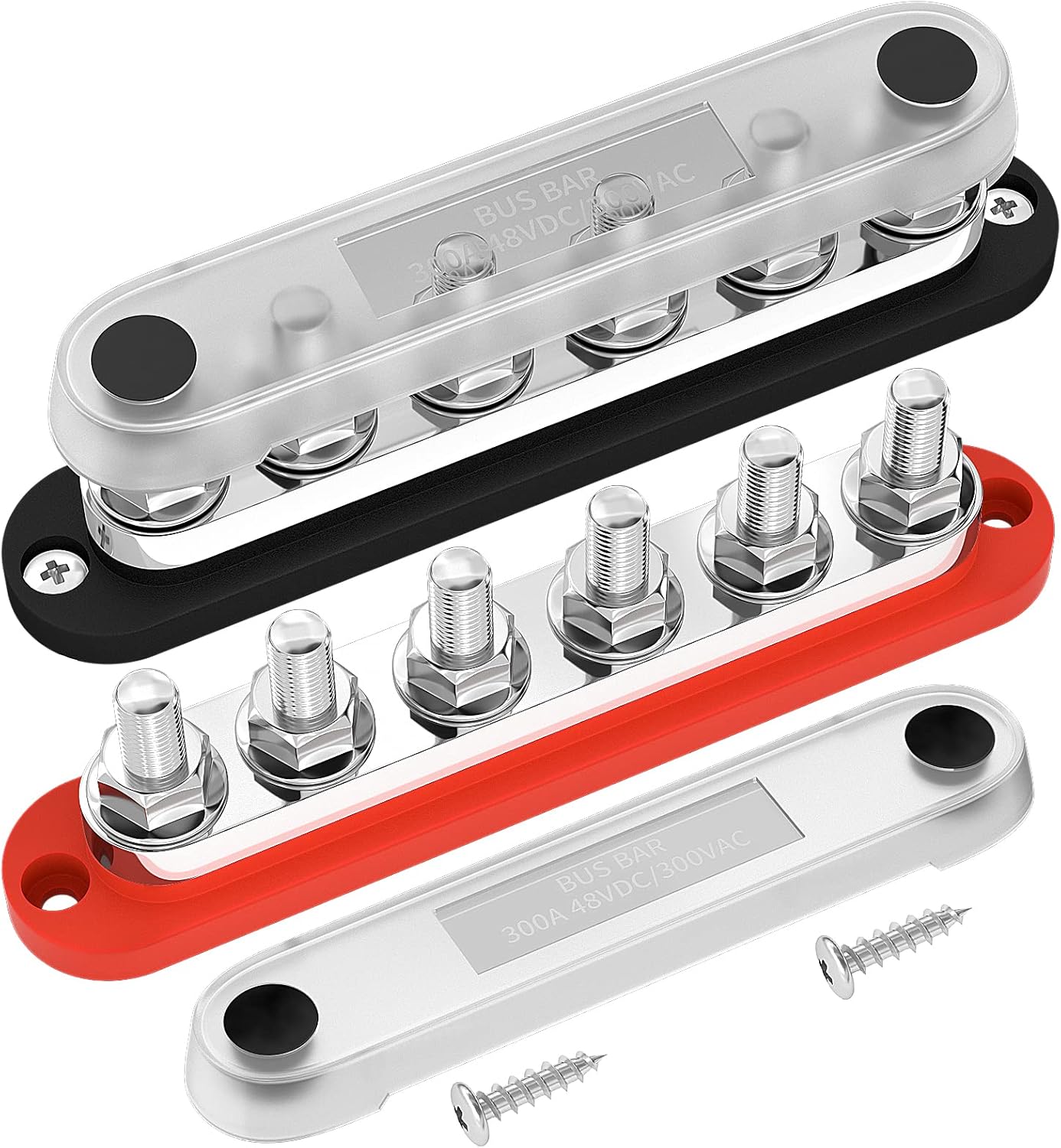 DaierTek 300A Bus Bar 12V Power Distribution Block for Marine