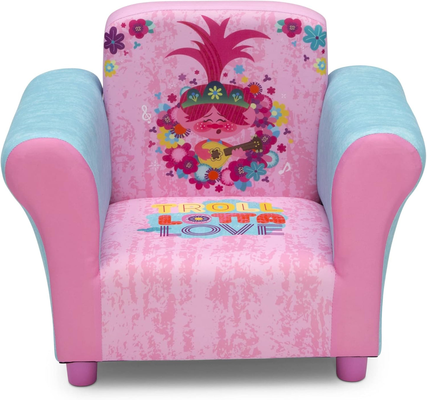 Delta Children Upholstered Chair for Trolls World Tour Fans